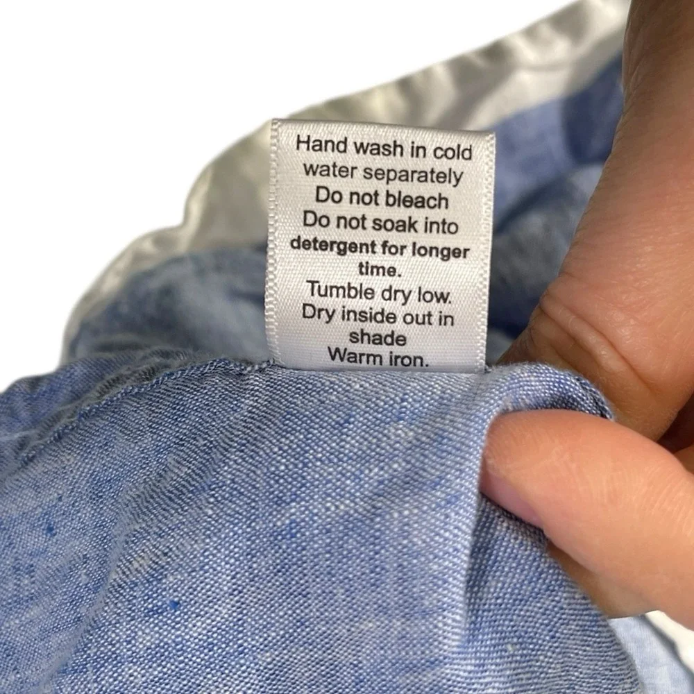 7 Diamonds Men's Blue Stripe Casual Button-Down Shirt 👕 - Picture 4 of 7